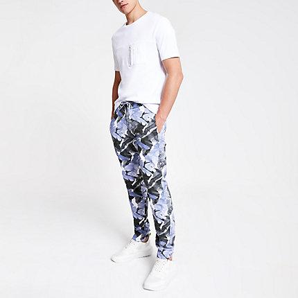 River Island Mens Minimum Printed Trousers