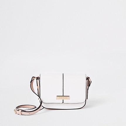 River Island Womens White Mini Pouch Cross Body Bag