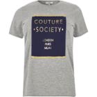 River Island Womens Plus 'couture Society' Print T-shirt