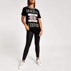 River Island Womens Printed Longline Necklace T-shirt
