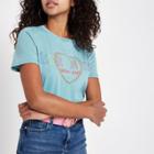River Island Womens 'eternite' Print Short Sleeve T-shi