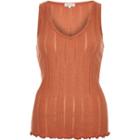River Island Womens Rust V-neck Sleeveless Vest