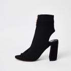 River Island Womens Knit Zip Front Shoe Boots
