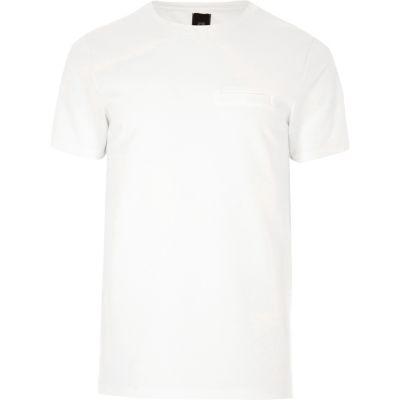 River Island Mens Chest Pocket Short Sleeve T-shirt