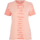 River Island Womens Tie Dye Raw Edge T-shirt