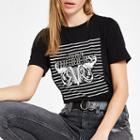 River Island Womens 'toujours' Stripe Print T-shirt