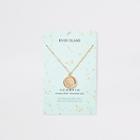 River Island Womens Scorpio Zodiac Sign Gold Colour Necklace