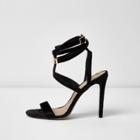 River Island Womens Cage Wrap Around Sandals