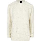 River Island Mens Big And Tall Cable Knit Sweater