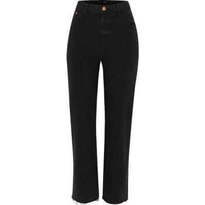 River Island Womens Frayed Hem Bella Straight Leg Jeans