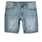 River Island Mens Big And Tall Wash Denim Shorts