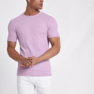 River Island Mens Muscle Fit Wasp Embroidered T-shirt