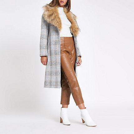 River Island Womens Leather Flared Trousers