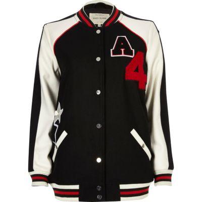 River Island Womens Badge Varsity Bomber Jacket