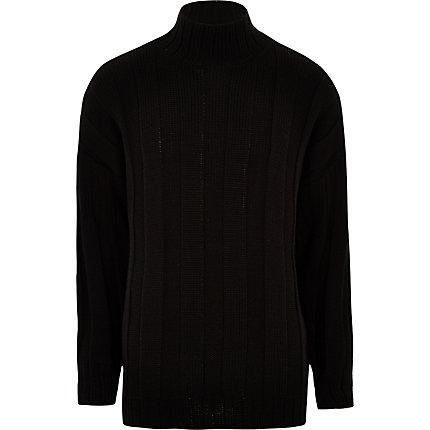 River Island Mens Turtle Neck Oversized Sweater