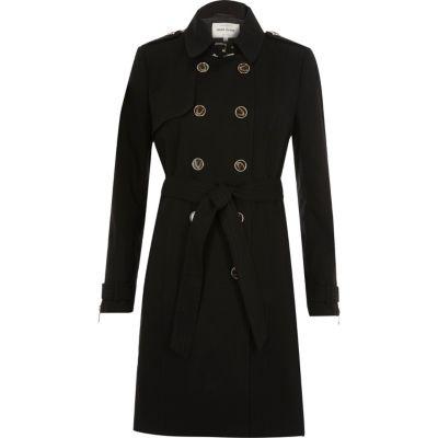 River Island Womens Zip Cuff Trench Coat