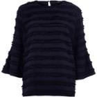 River Island Womens Fringe Bell Sleeve Top