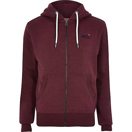 River Island Mens Superdry Orange Label Classic Hoodie
