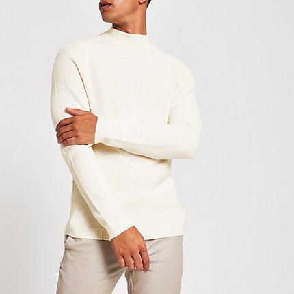 River Island Mens Turtle Neck Slim Fit Knitted Jumper