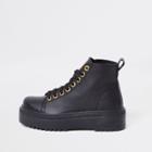 River Island Womens Chunky Digger Lace Up Boots