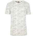 River Island Mens White Only And Sons Palm Print T-shirt