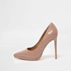 River Island Womens Patent Platform Court Shoes