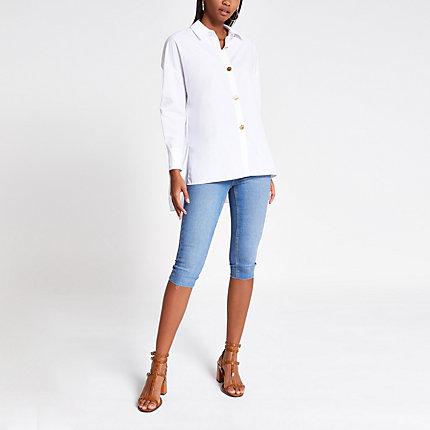 River Island Womens Bright Kaia High Rise Pedal Pushers