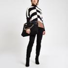 River Island Womens Petite Knit Colour Block Jumper