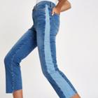 River Island Womens Bella Straight Leg Panel Jeans