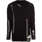 River Island Mens Ladder Cut Out Cable Knit Jumper