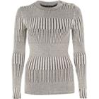 River Island Womens Ribbed Button Detail Top