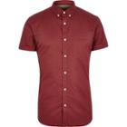 River Island Mens Twill Short Sleeve Shirt