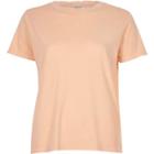 River Island Womens Nude Distressed T-shirt