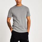 River Island Mens Stripe Slim Fit Short Sleeve T-shirt