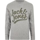 River Island Mens Jack & Jones Contrast Print Sweatshirt