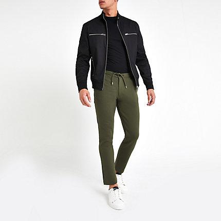 River Island Mens Pique Smart Joggers