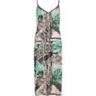 River Island Womens Floral Print Tie Waist Slip Dress
