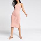 River Island Womens Diamante Trim Midi Bodycon Dress