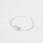 River Island Womens Silver Tone Centre Diamante Bracelet