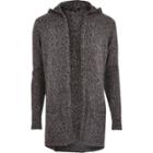River Island Mens Grunge Mohair Open Cardigan