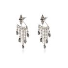 River Island Womens Hematite Front And Back Earrings