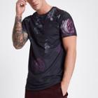 River Island Mens Concept Floral Slim Fit T-shirt