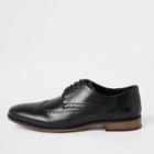 River Island Mens Leather Dual Lace-up Brogues