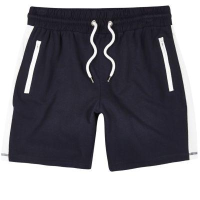 River Island Mens Stripe Jogger Shorts
