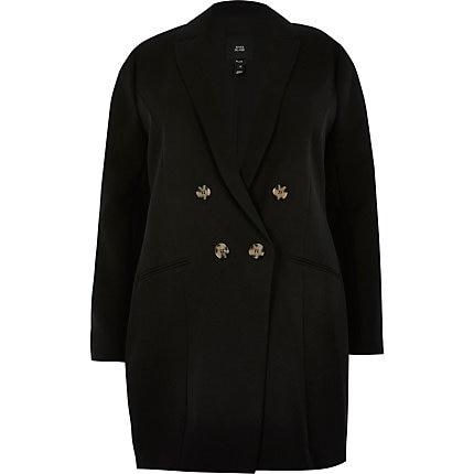 River Island Womens Plus Double Breasted Blazer