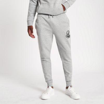 River Island Mens Marl 'r96' Muscle Fit Joggers