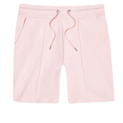 River Island Mens Pintuck Wasp Embroidered Slim Shorts