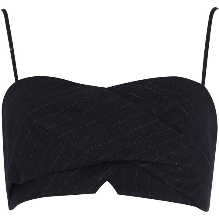 River Island Womens Pinstripe Wrap Bralet