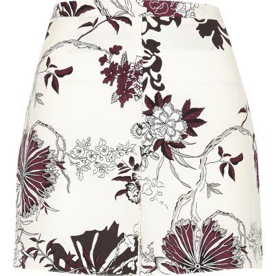 River Island Womens Floral Print Woven Shorts