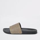 River Island Mens Ri Monogram Slider